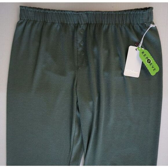 P.J. Salvage RZRLP Women's Sz Small Sage Green Jersey Pajama Lounge Pants - Picture 5 of 8